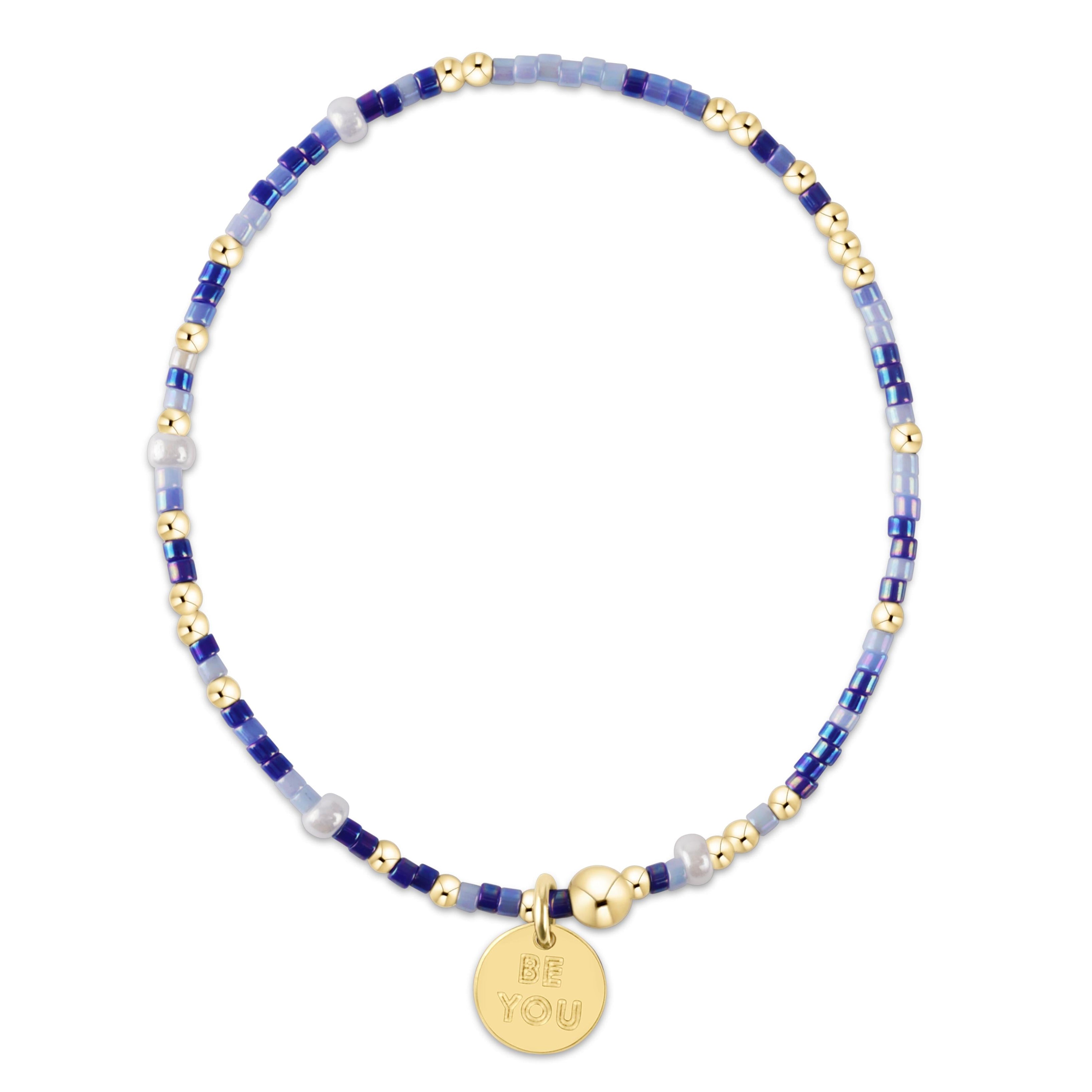 egirl Hope Unwritten Bracelet - Is A Smurf's Butt Blue? - be you. Small Gold Disc
