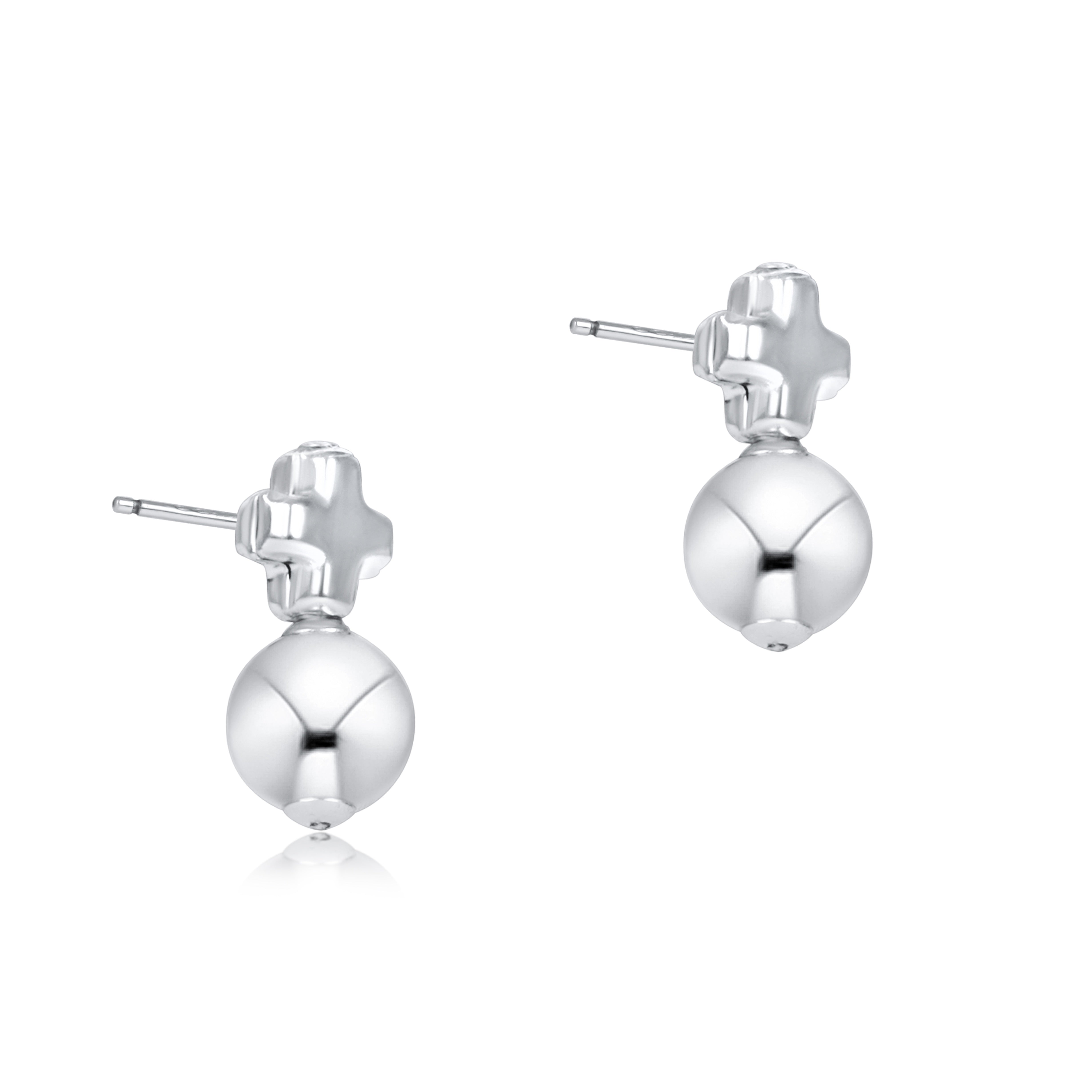 Signature Cross Small Sterling Stud - Classic Sterling