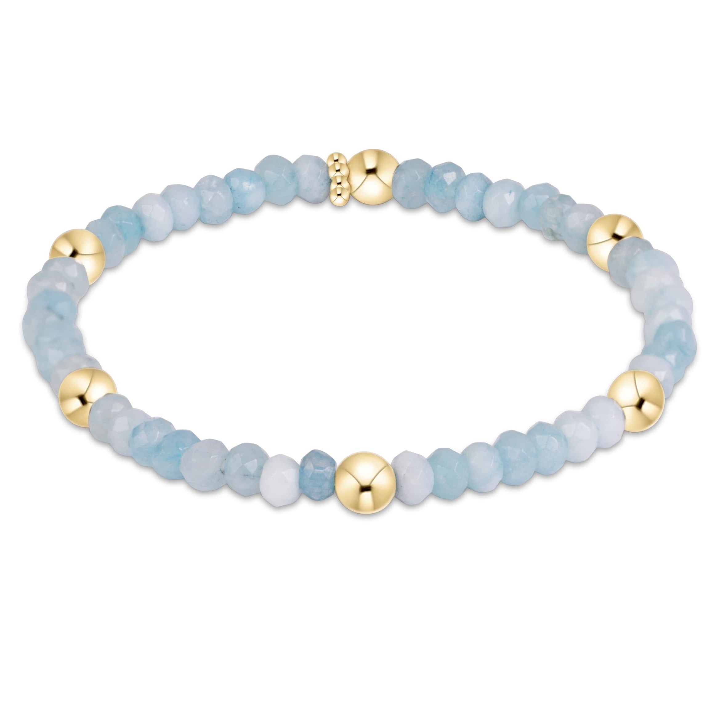 Presence Gemstone 4mm Bracelet - Aquamarine