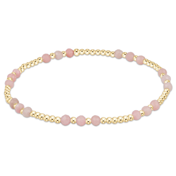 Joy Gem 3mm Bracelet - Pink Opal | enewton