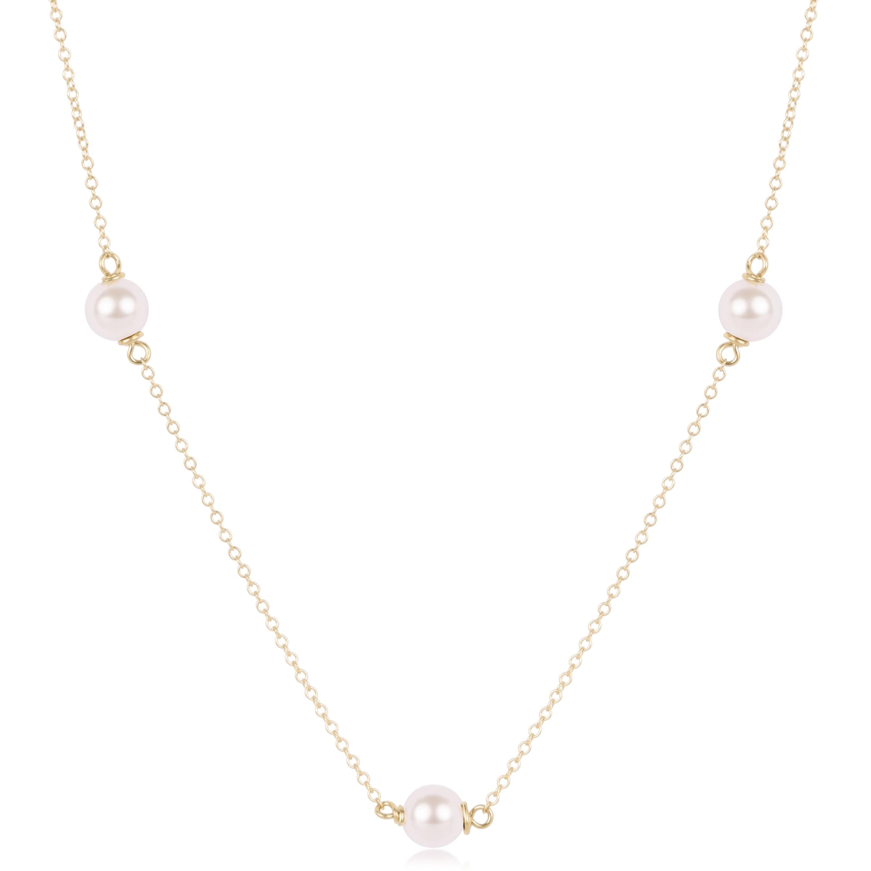 Choker Simplicity Chain Gold - Pearl 6mm