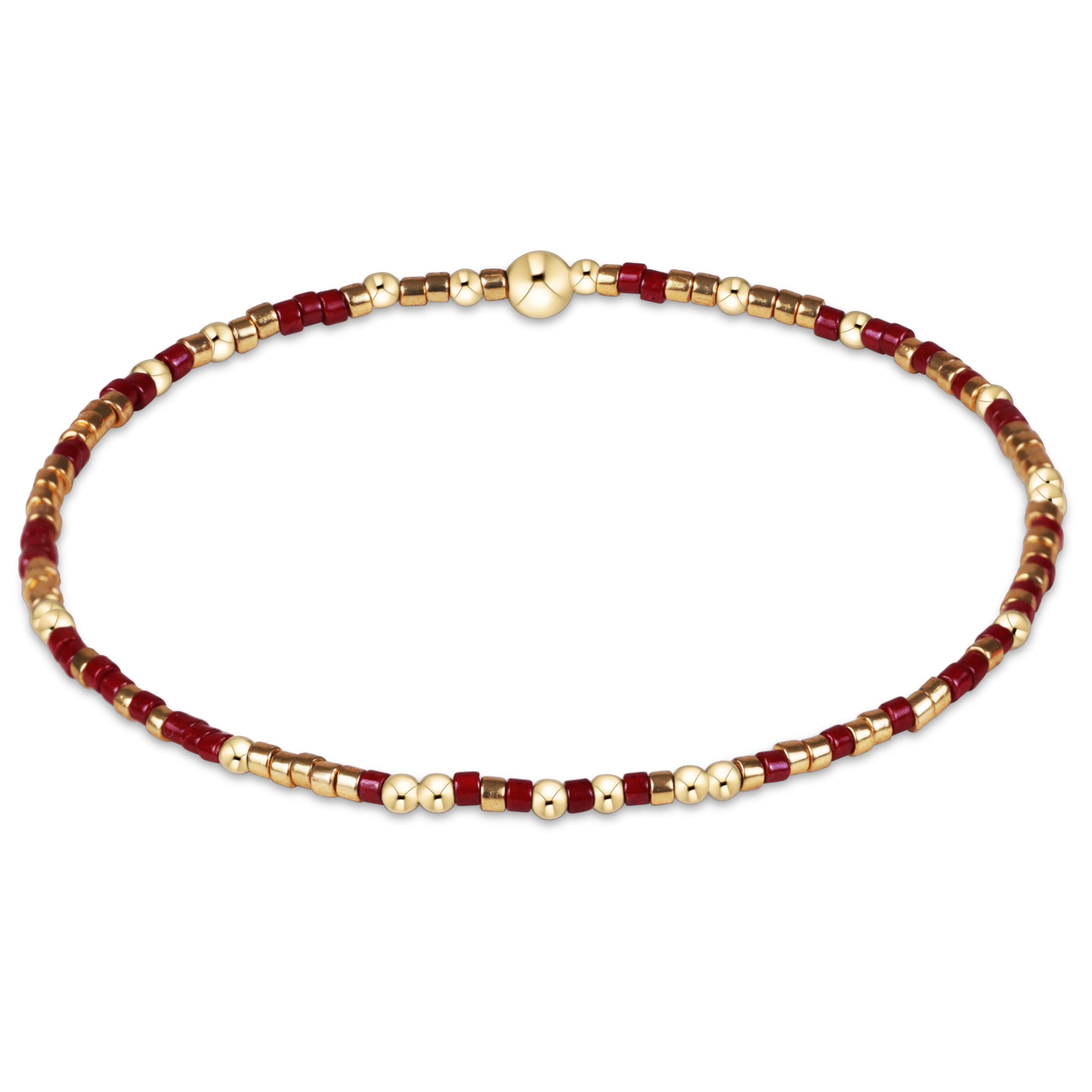 Gameday Hope Unwritten Bracelet - Gold Luster-Maroon