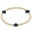 enewton Extends - Signature Cross Gold Pattern 3mm Bead Bracelet
