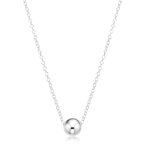 16" Necklace Sterling - Classic 8mm Sterling