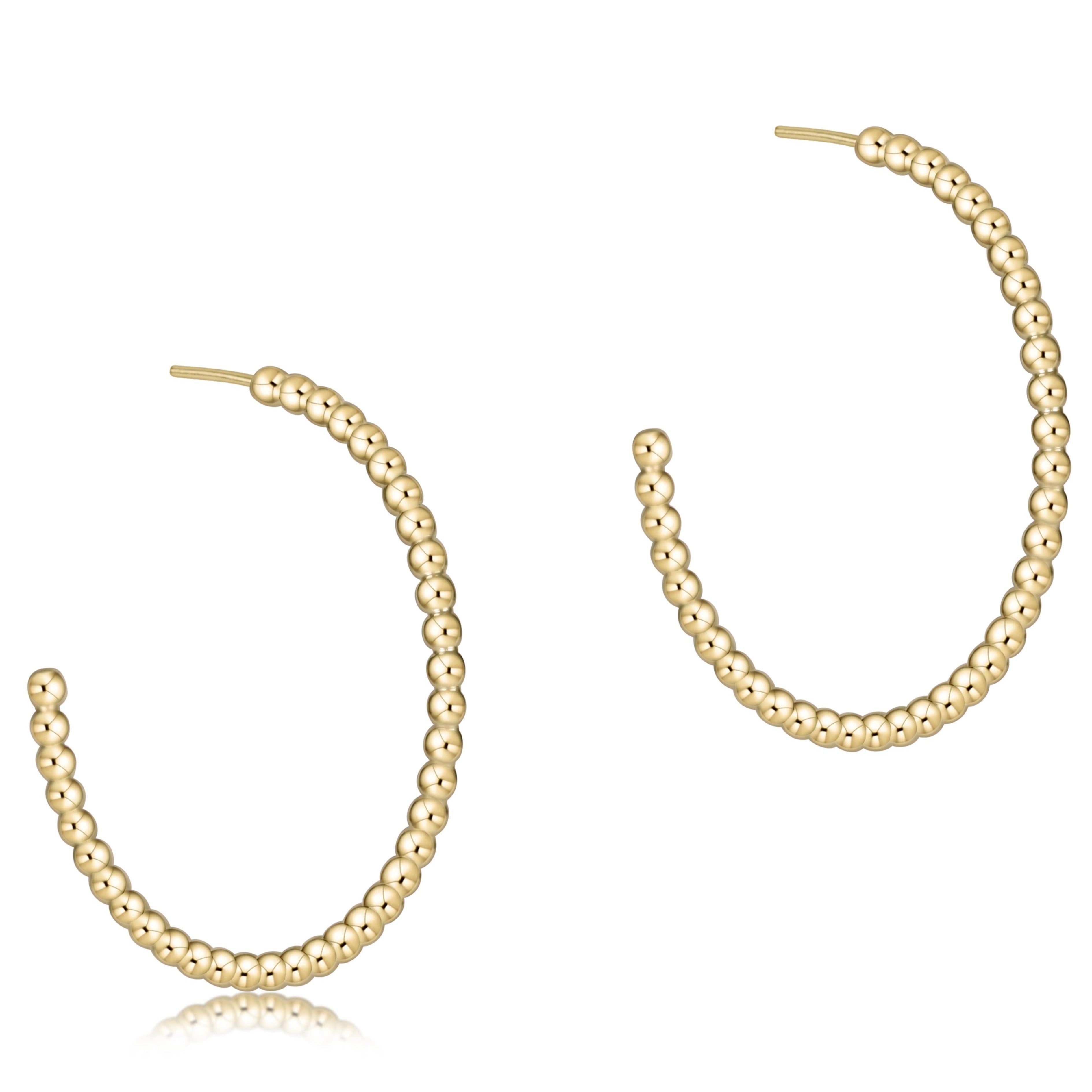 ENEWTON-HUGGIE GOLD 0.5 HOOP-CLASSIC PEARL 8MM CHARM main image 1