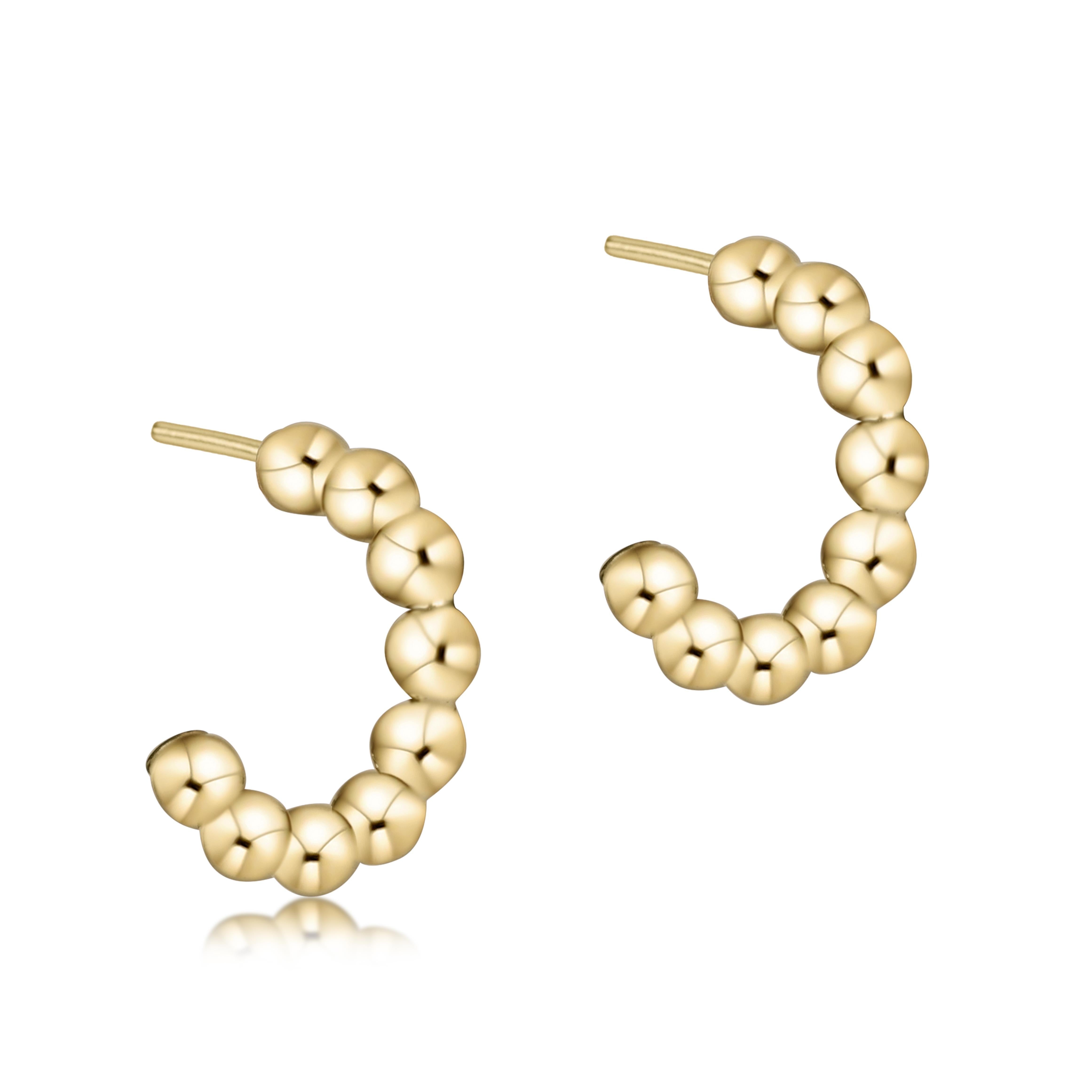 Leslie's 14K Polished Hollow J-Hoop Post Earrings LE2618 | W.P. Shelton  Jewelers | Ocean Springs, MS
