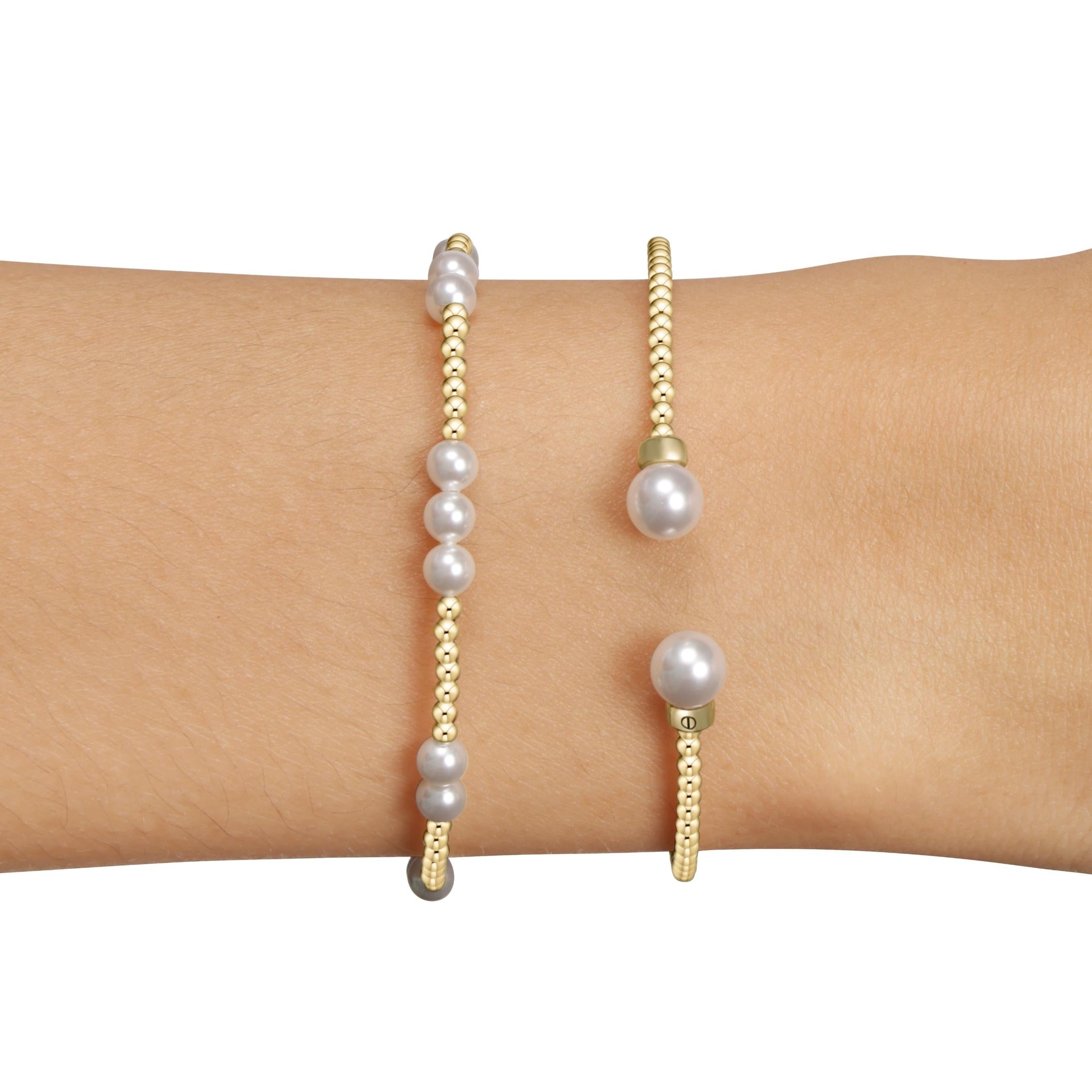 Hope Pearl 2mm Cuff - Stack of 2