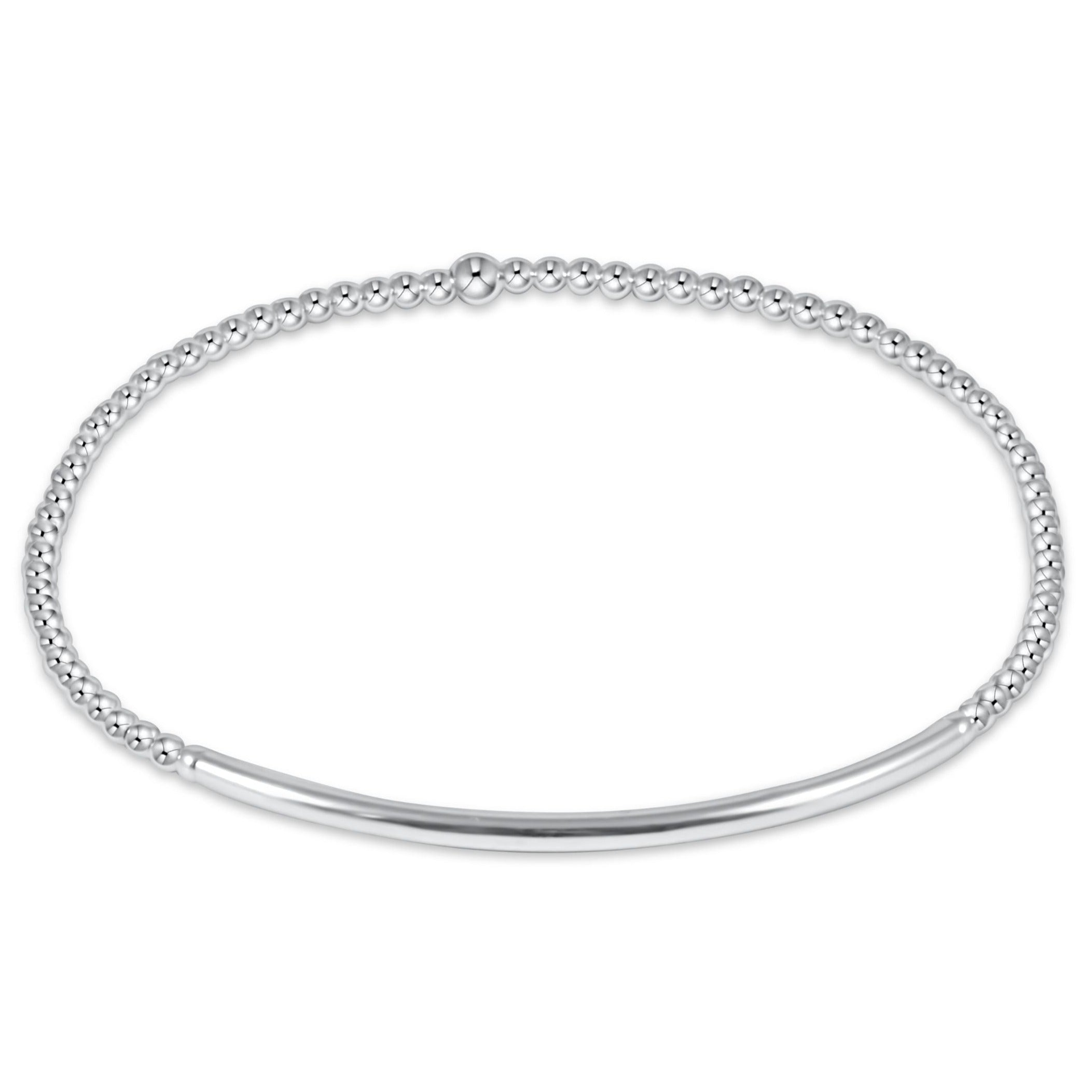 Classic Sterling 2mm Bead Bracelet - Bliss Bar Sterling