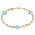 enewton Extends - Signature Cross Gold Pattern 3mm Bead Bracelet