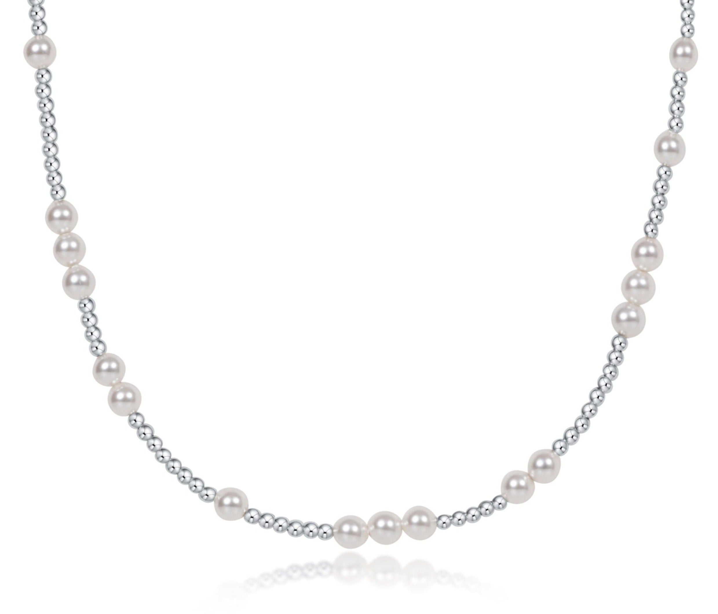 15 Choker Hope Unwritten Sterling - Pearl
