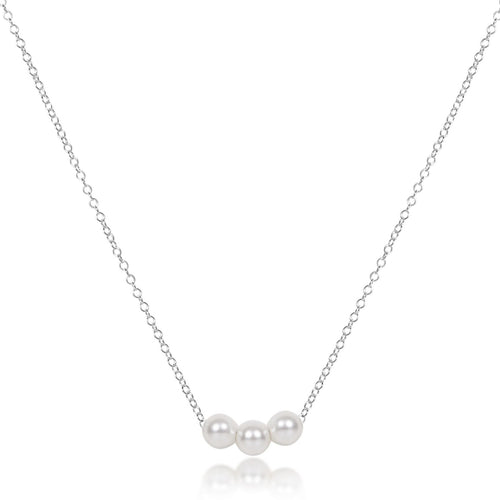 16" Necklace Sterling - Joy Pearl