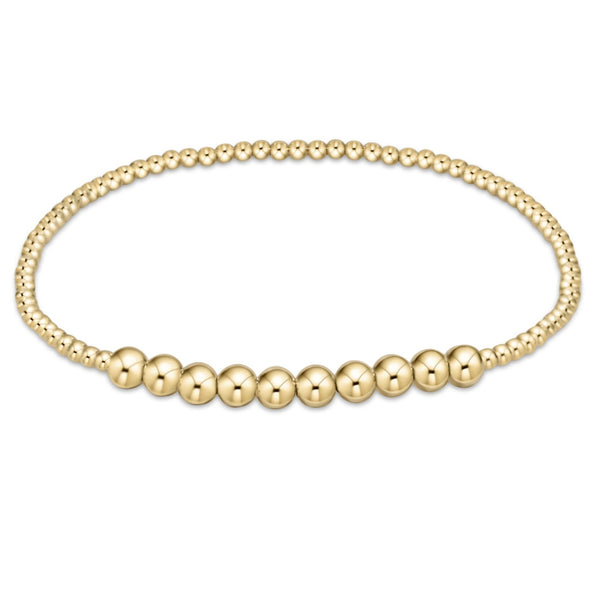 4mm Gold Bead Bracelet - Classy and Timeless | Bliss Bayou AVG Adult - 7.0 Inches