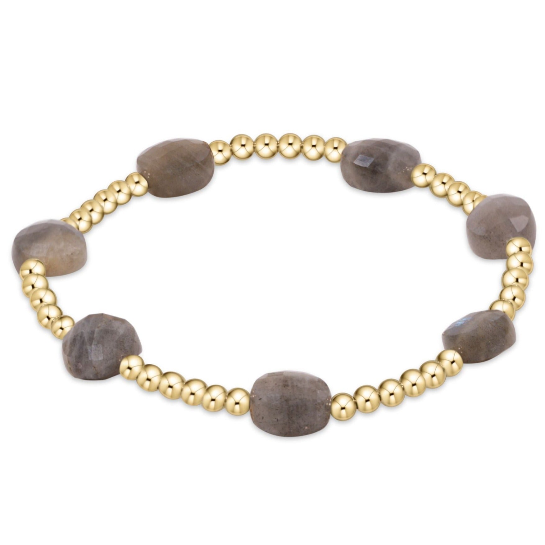 Gold Adjustable Labradorite Bracelet - Rocks with Sass