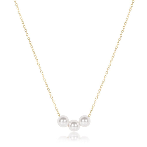 16" Necklace Gold - Joy Pearl