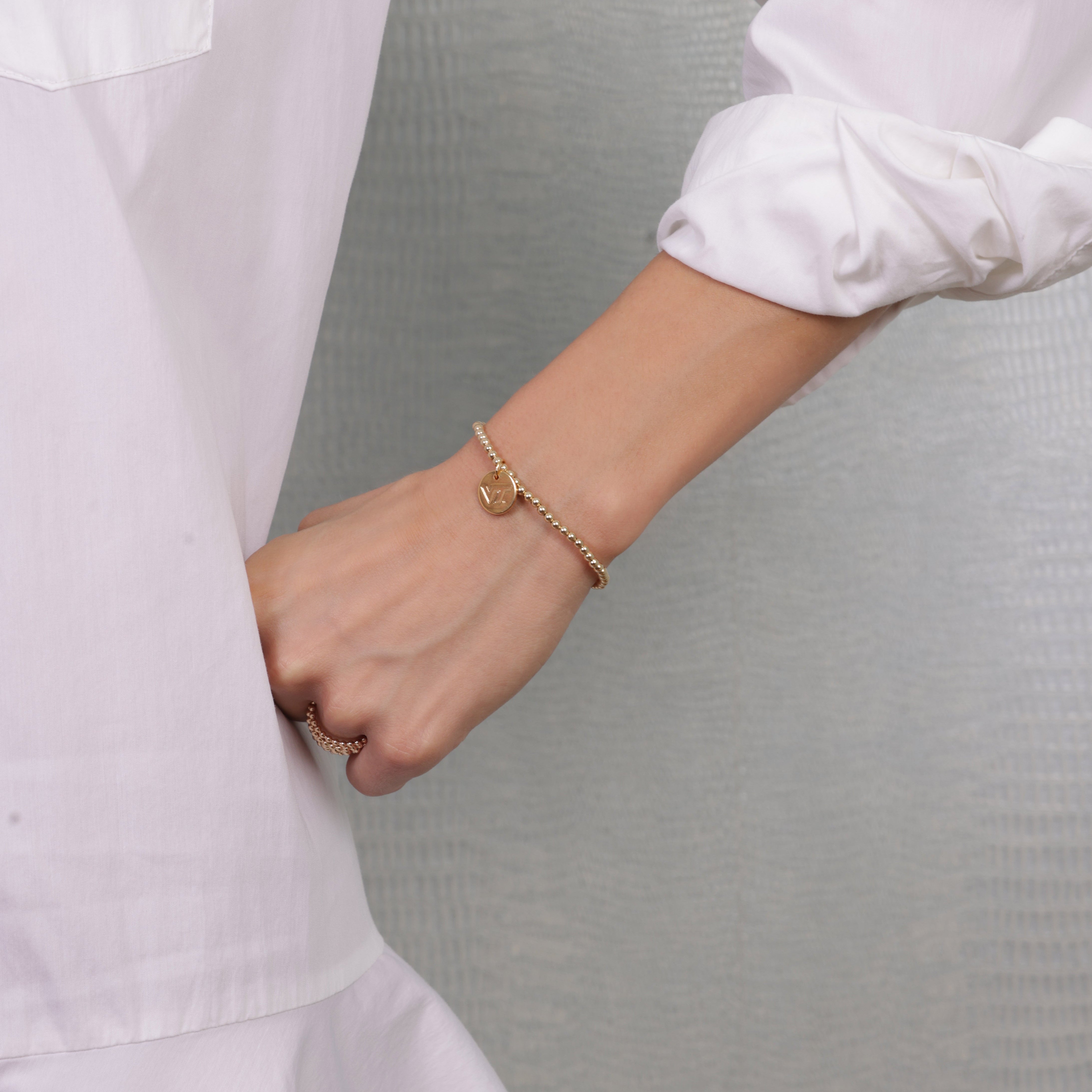 eCOLLEGIATE Classic Gold 3mm Bracelet - Virginia Tech Disc