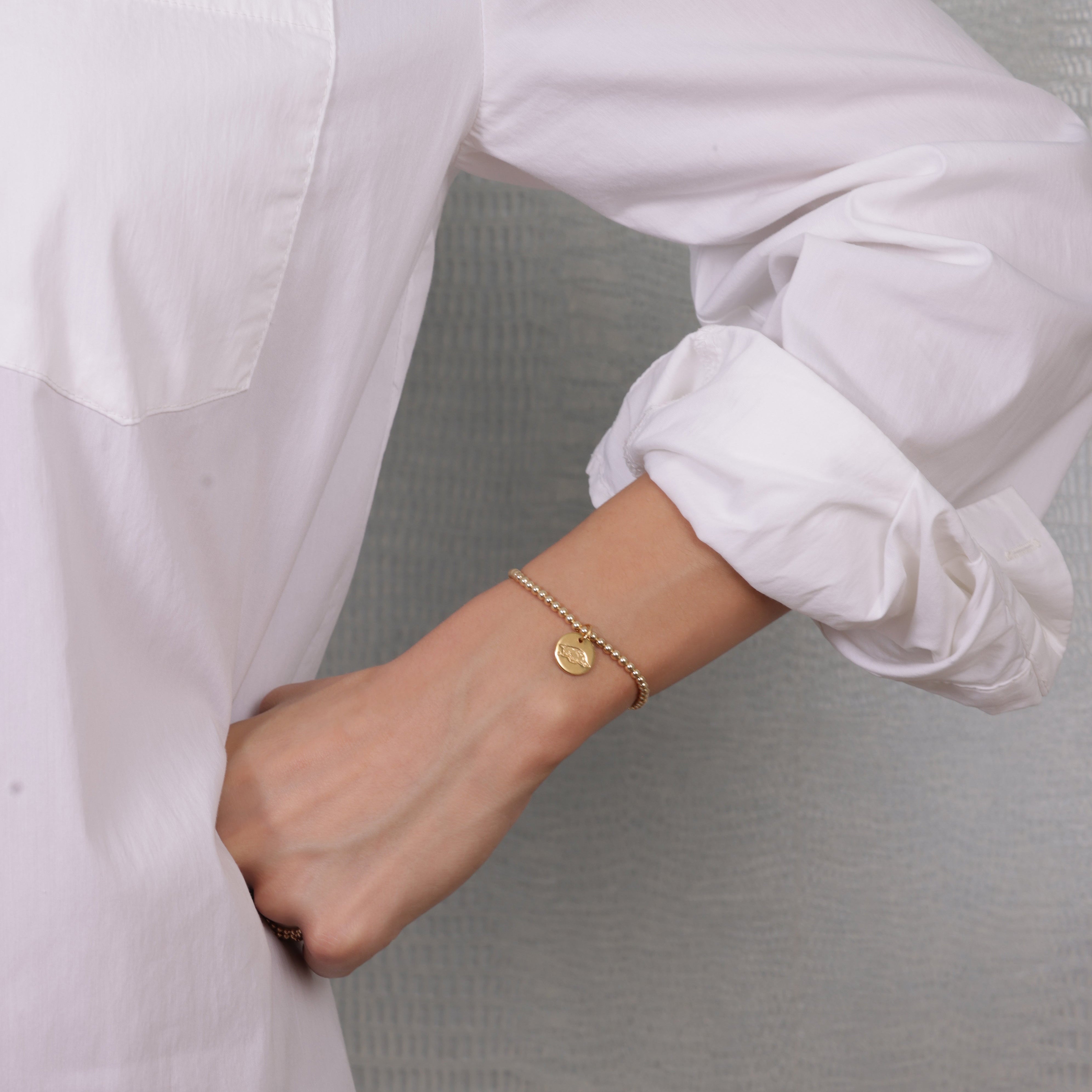 eCOLLEGIATE Classic Gold 3mm Bracelet - University of Arkansas