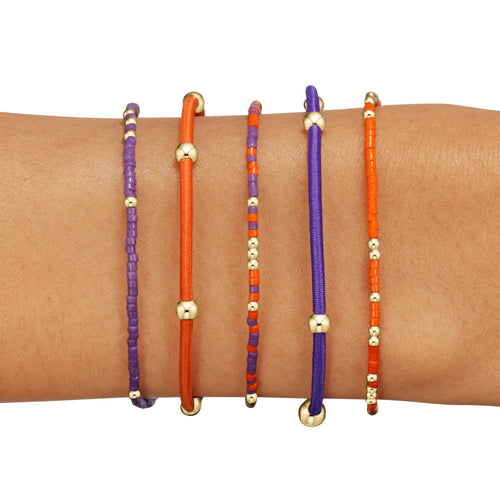Red Zone Gameday Stack of 5 - Bright Orange-Purple