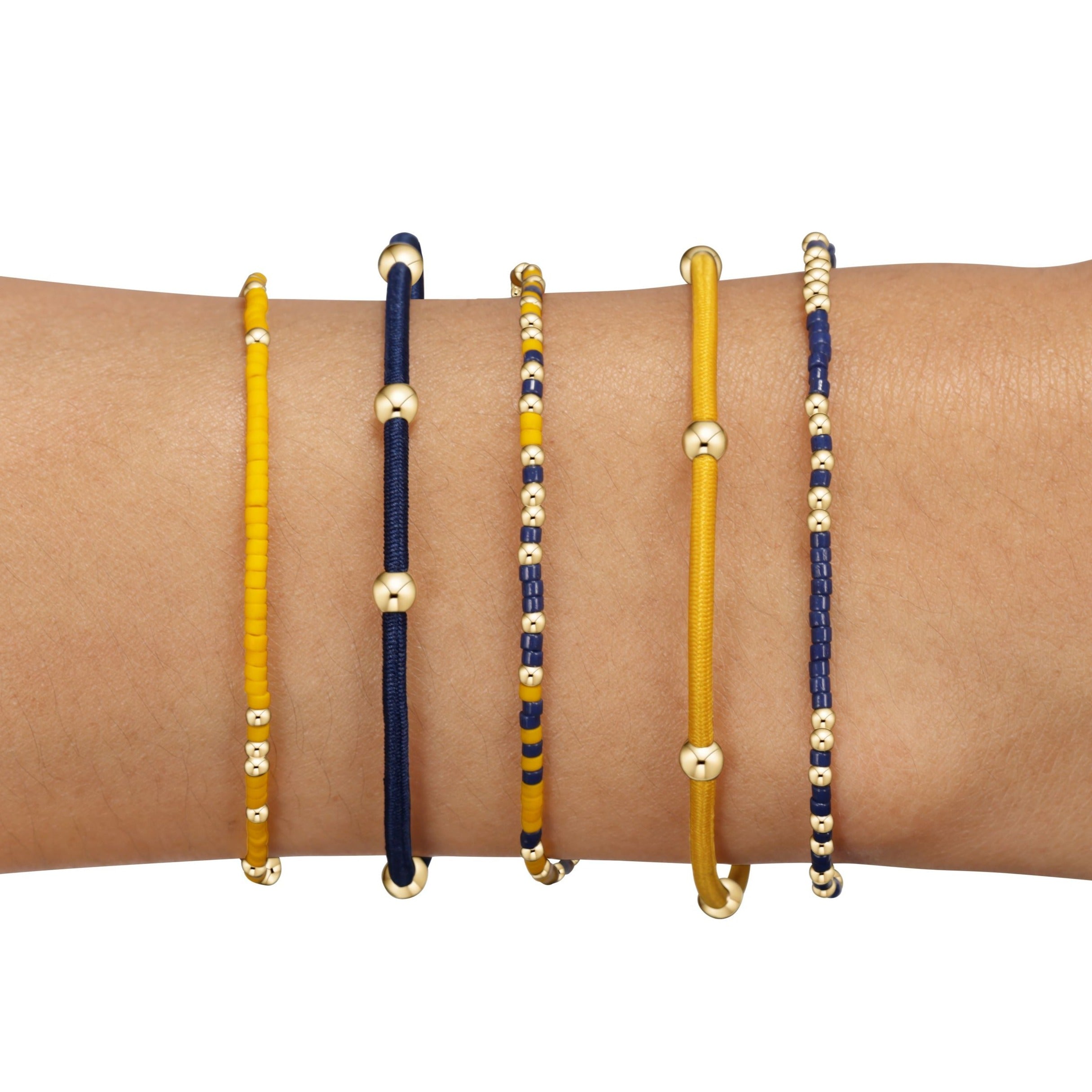 Red Zone Gameday Stack of 5 - Golden Yellow-Navy