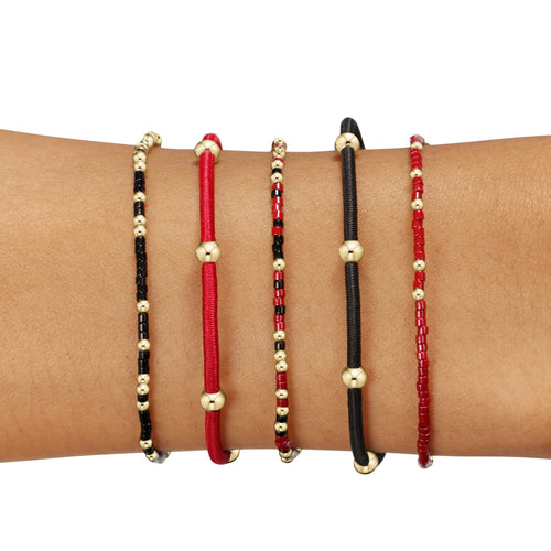 Red Zone Gameday Stack of 5 - Bright Red-Onyx