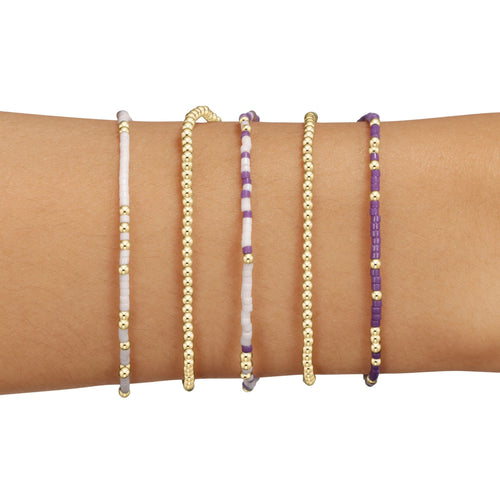 Fan Favorite Gameday Stack of 5 - Purple-White
