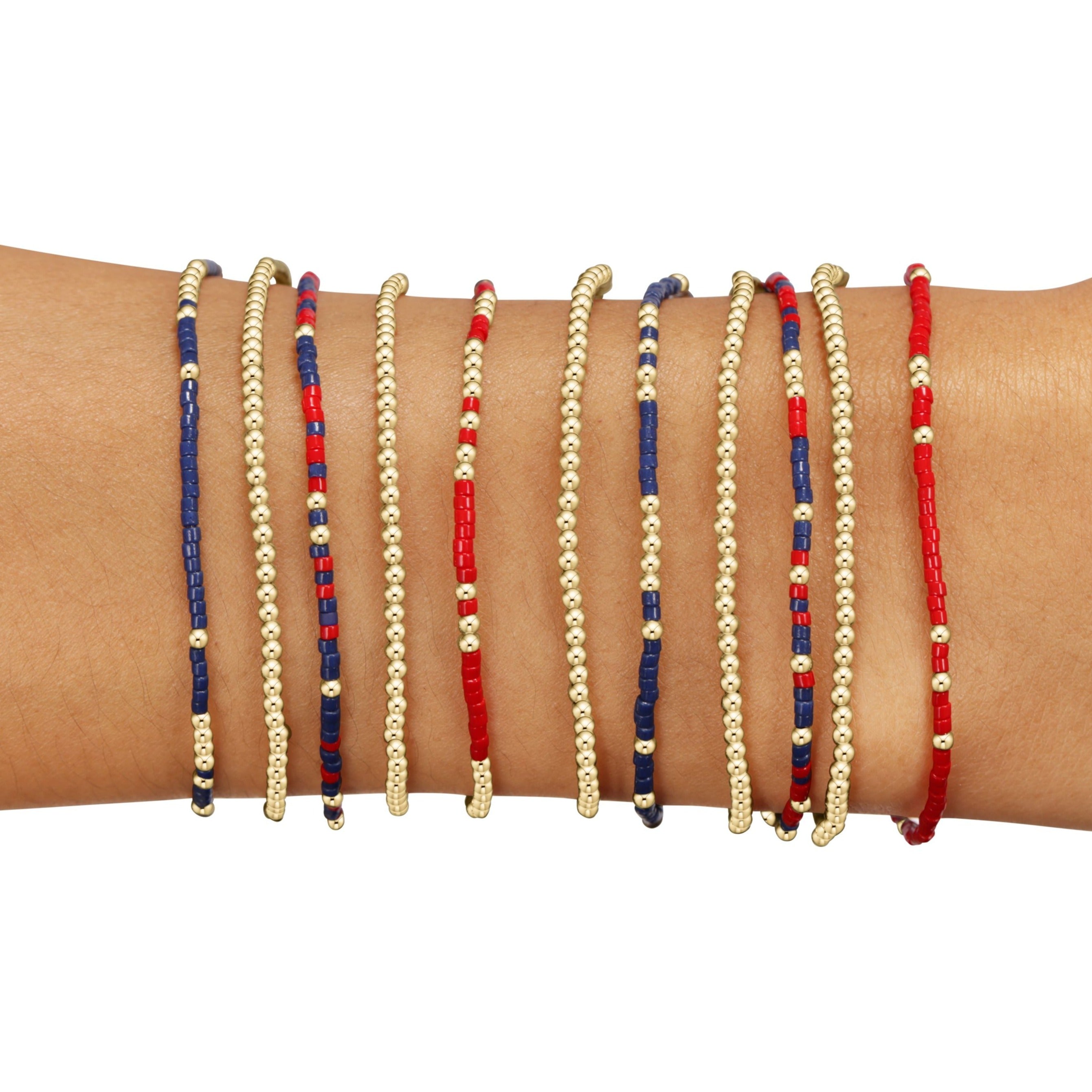 Hail Mary Gameday Stack of 11 - Navy-Bright Red