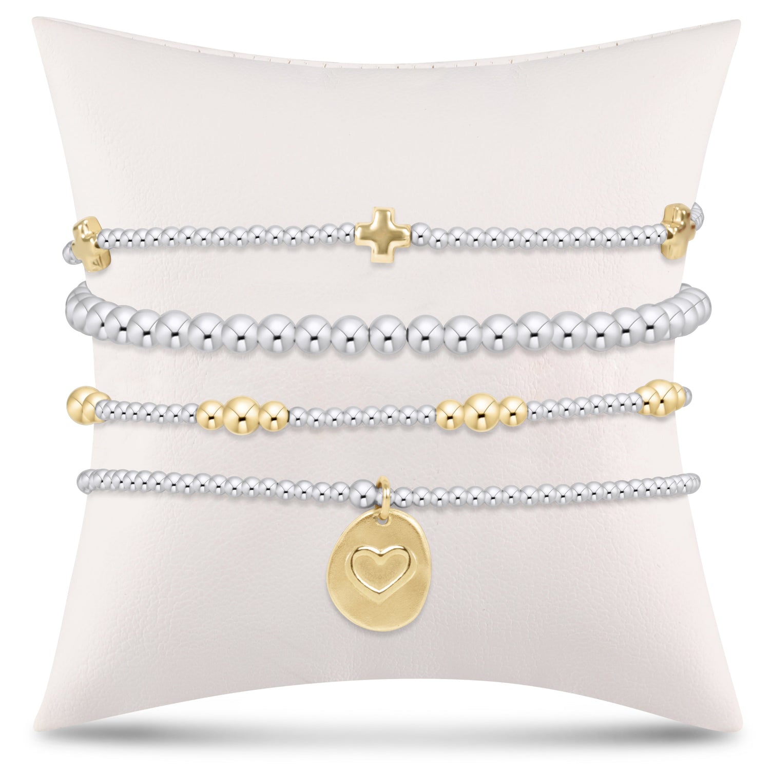 e's go-to gift stack - mixed metal small inspire love