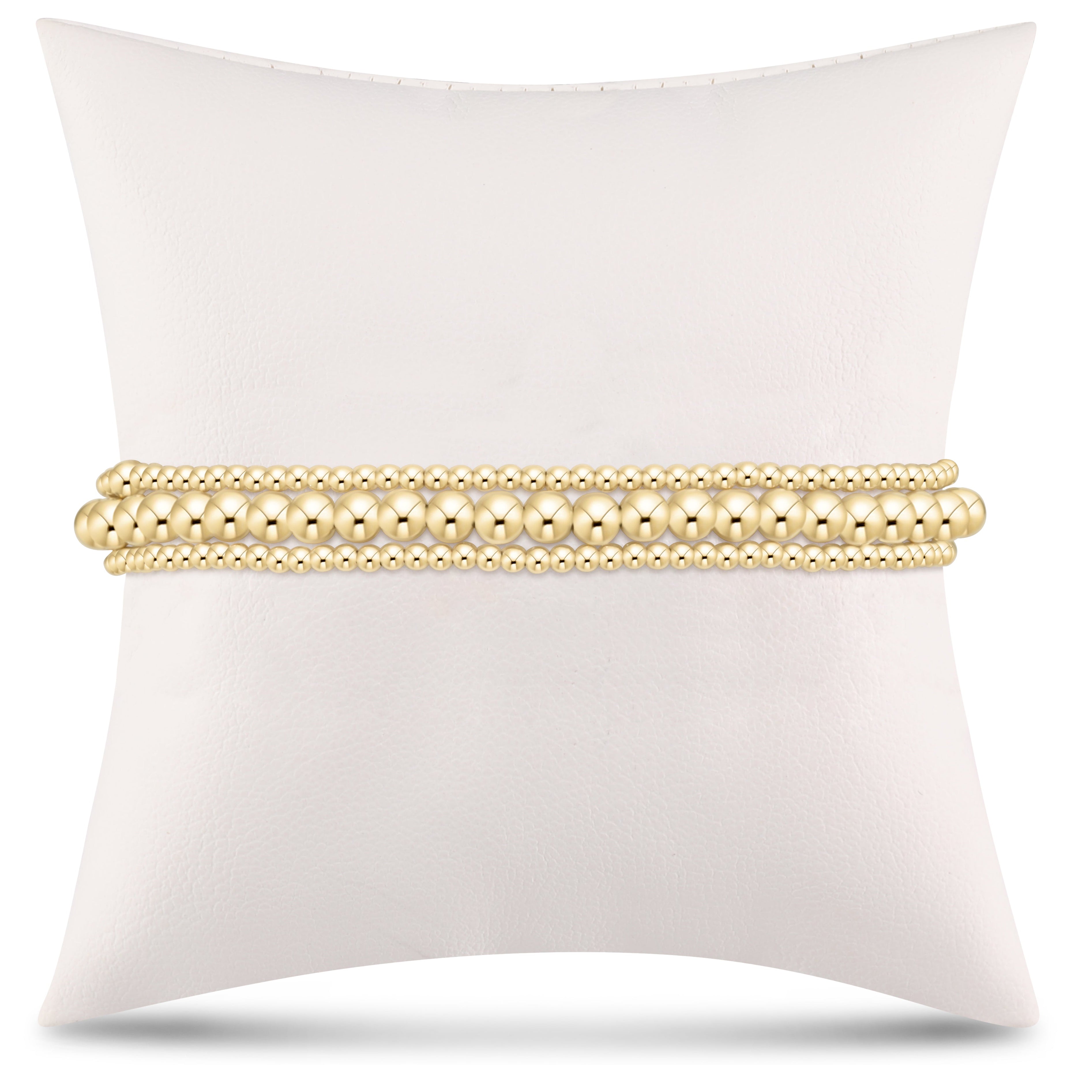 Simply Classic Gold Stack - 4mm - Stack of 3