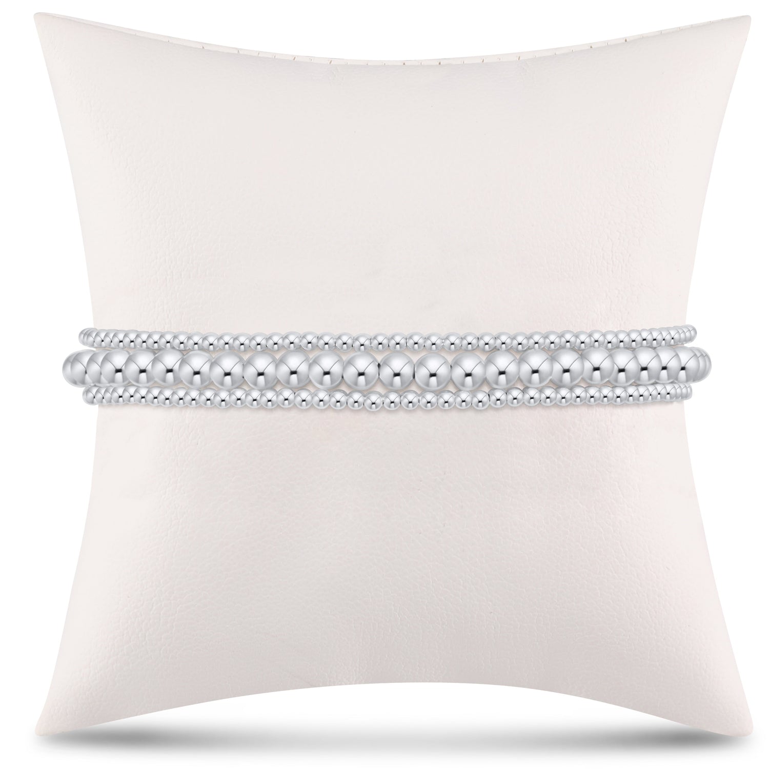 simply classic sterling stack - 4mm - stack of 3