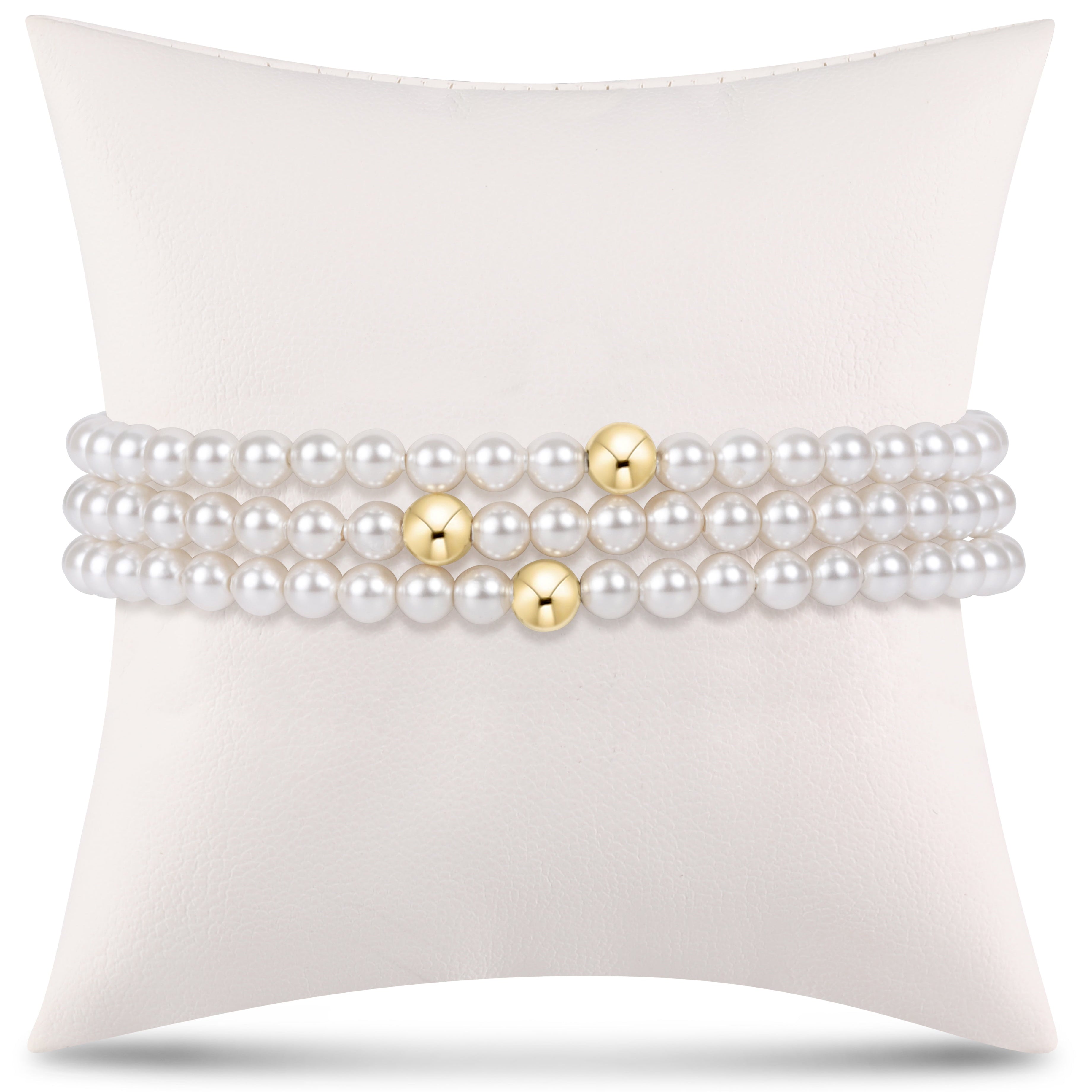 classic pearl stack - 4mm