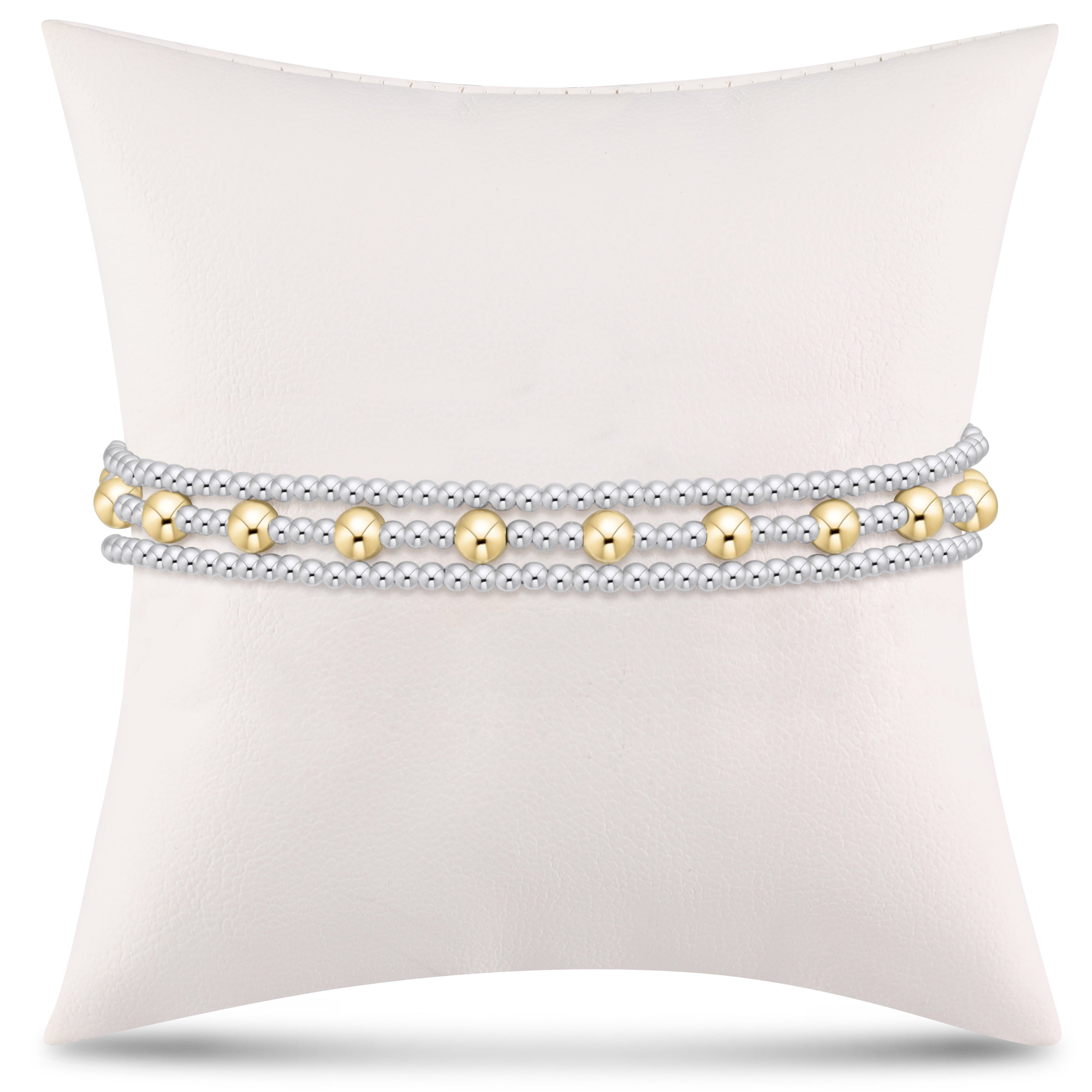 simply classic sincerity stack - mixed metal - stack of 3