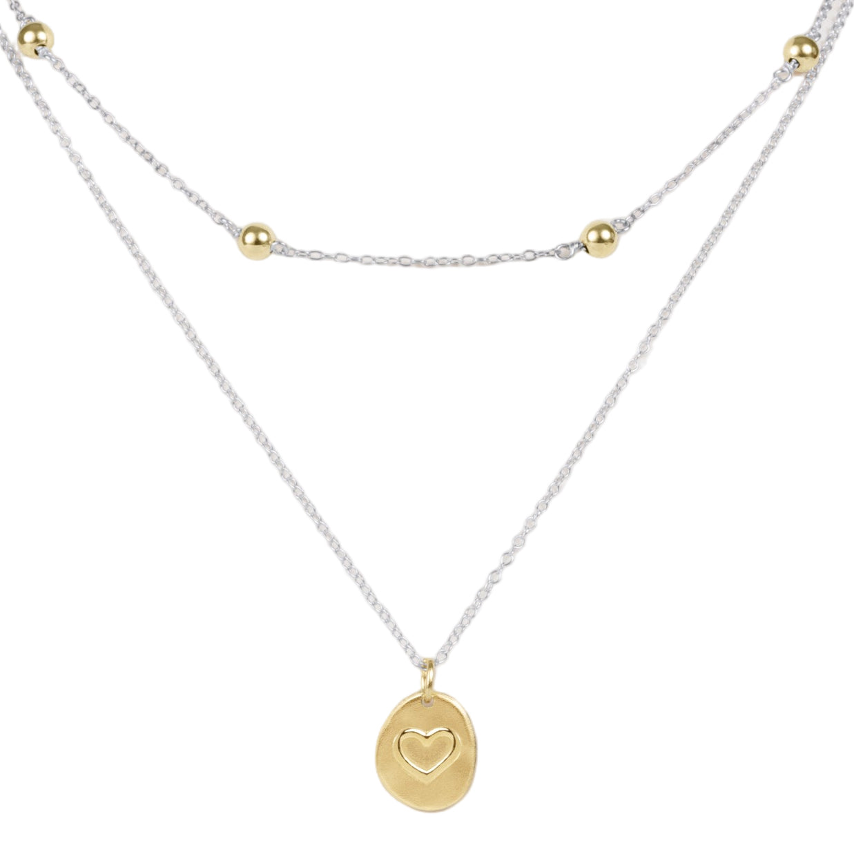 e's go-to gift layers - mixed metal small inspire love