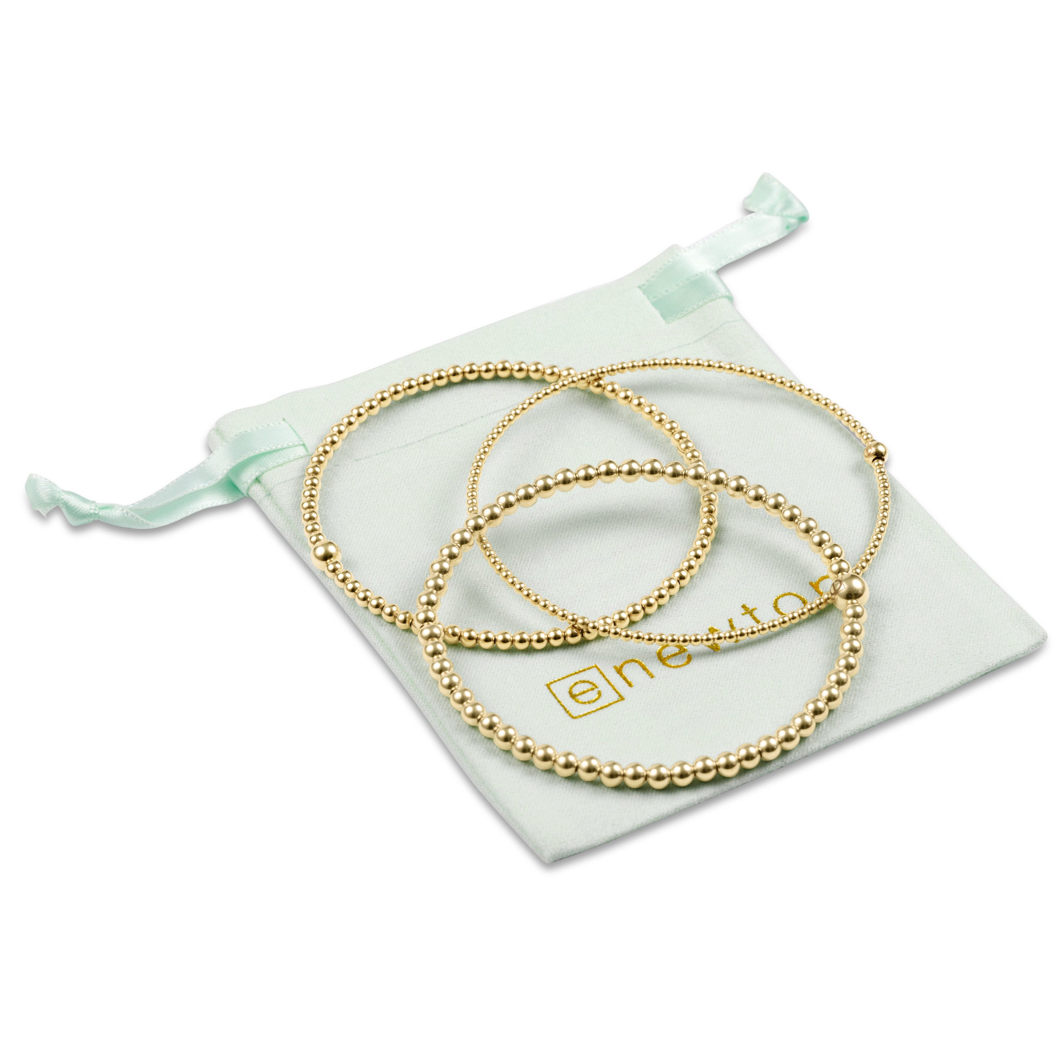 Classic Beaded Bangle Stack