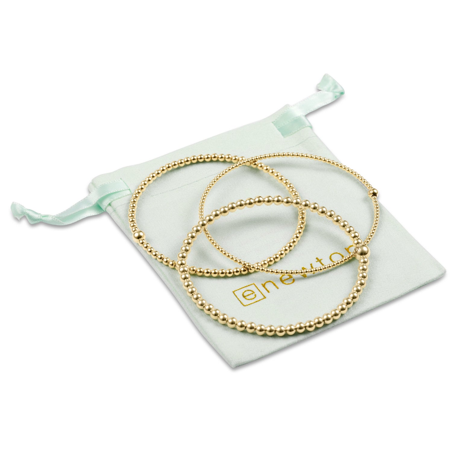 Classic Beaded Bangle Stack