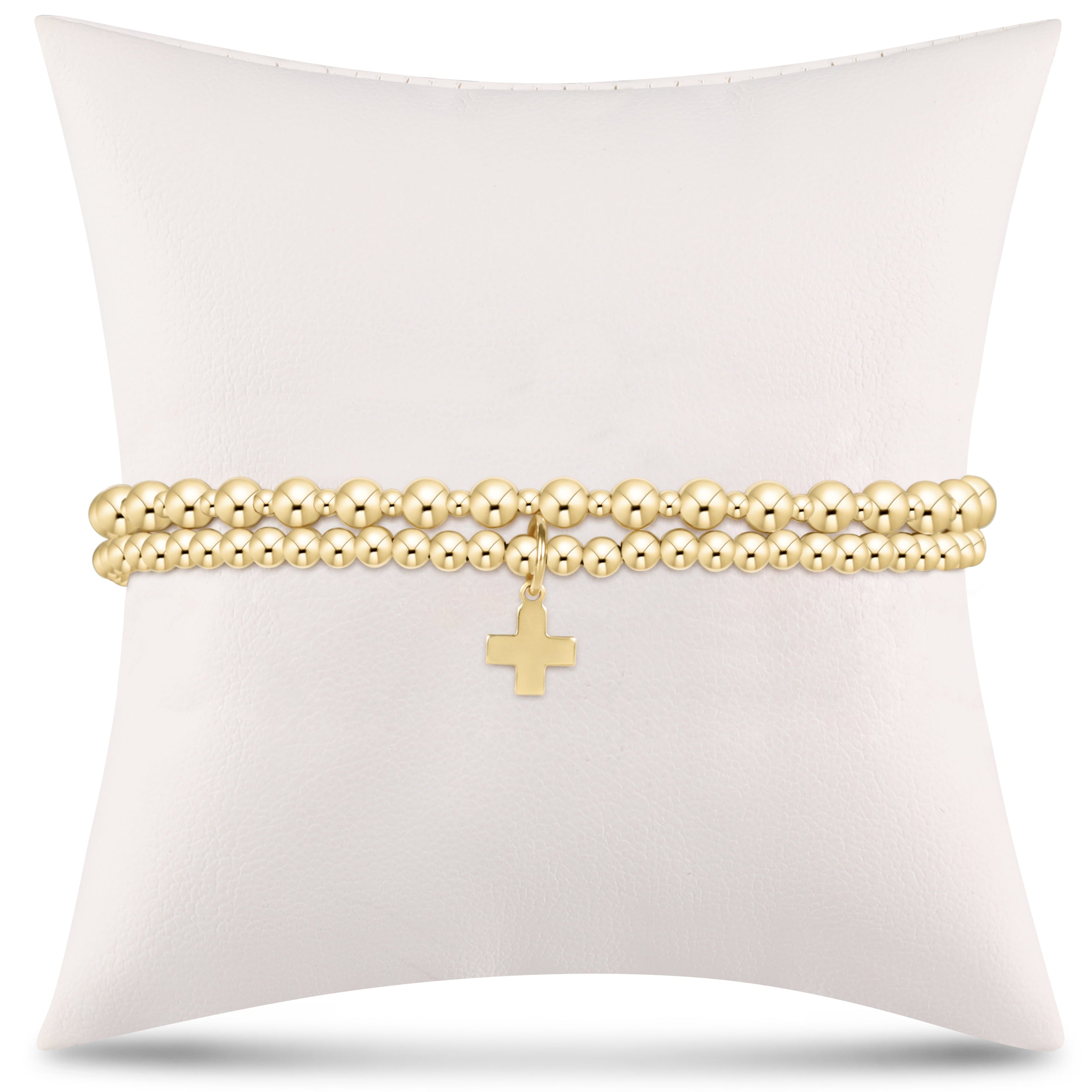 enewton Extends - grateful for you gift stack - gold signature cross charm