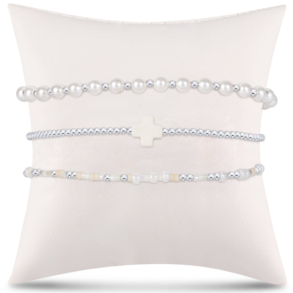 e's gift drawer stack - sterling off-white