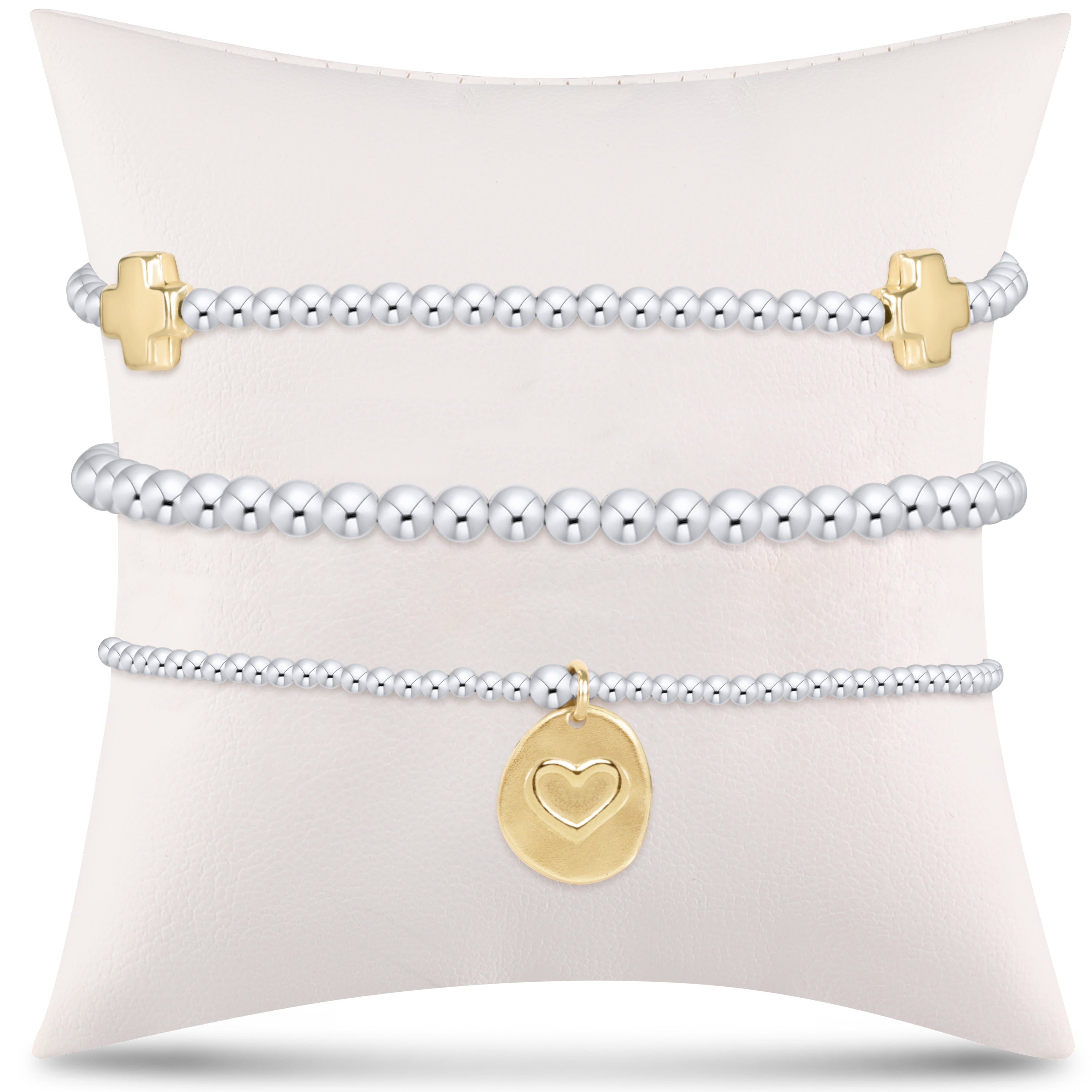 enewton Extends - e's go-to gift stack - mixed metal small inspire love