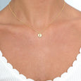 16" Necklace Gold - Respect Small Gold Disc