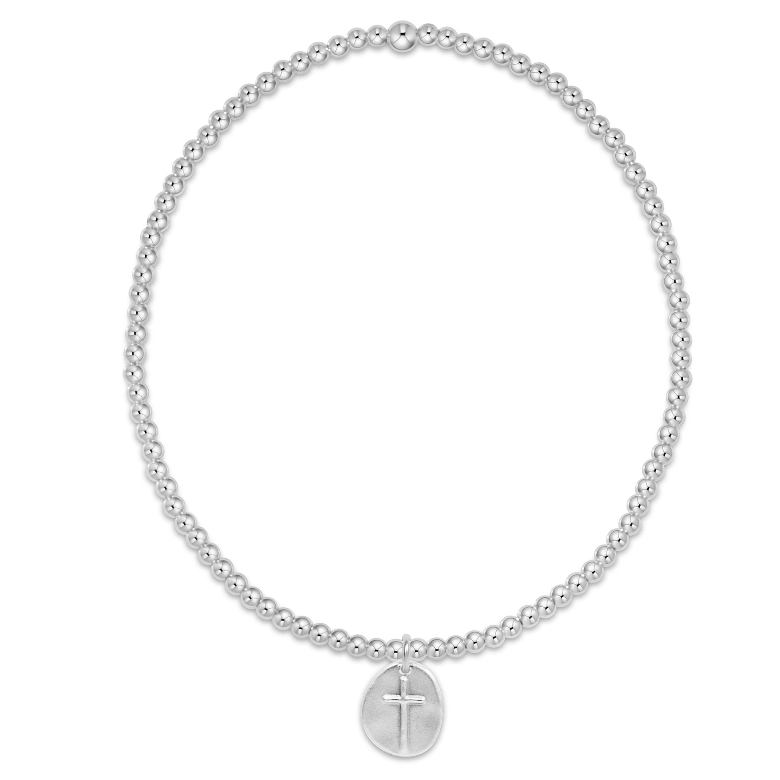 Classic Sterling 2mm Bracelet - Inspire Small Sterling Disc