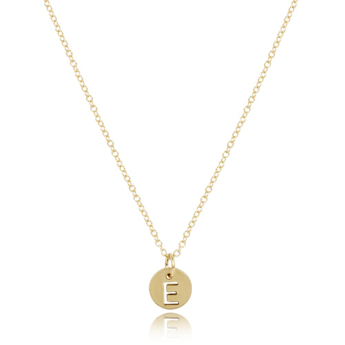 16" Necklace Gold - Respect Small Gold Disc