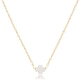 16" Necklace Gold - Signature Cross Small