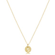 16" Necklace Gold - Respect Small Gold Disc