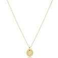 16" Necklace Gold - Respect Small Gold Disc