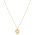 16" Necklace Gold - Respect Small Gold Disc