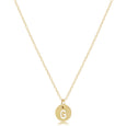 16" Necklace Gold - Respect Small Gold Disc