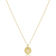 16" Necklace Gold - Respect Small Gold Disc