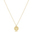 16" Necklace Gold - Respect Small Gold Disc