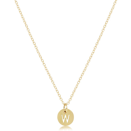 16" Necklace Gold - Respect Small Gold Disc