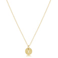 16" Necklace Gold - Respect Small Gold Disc