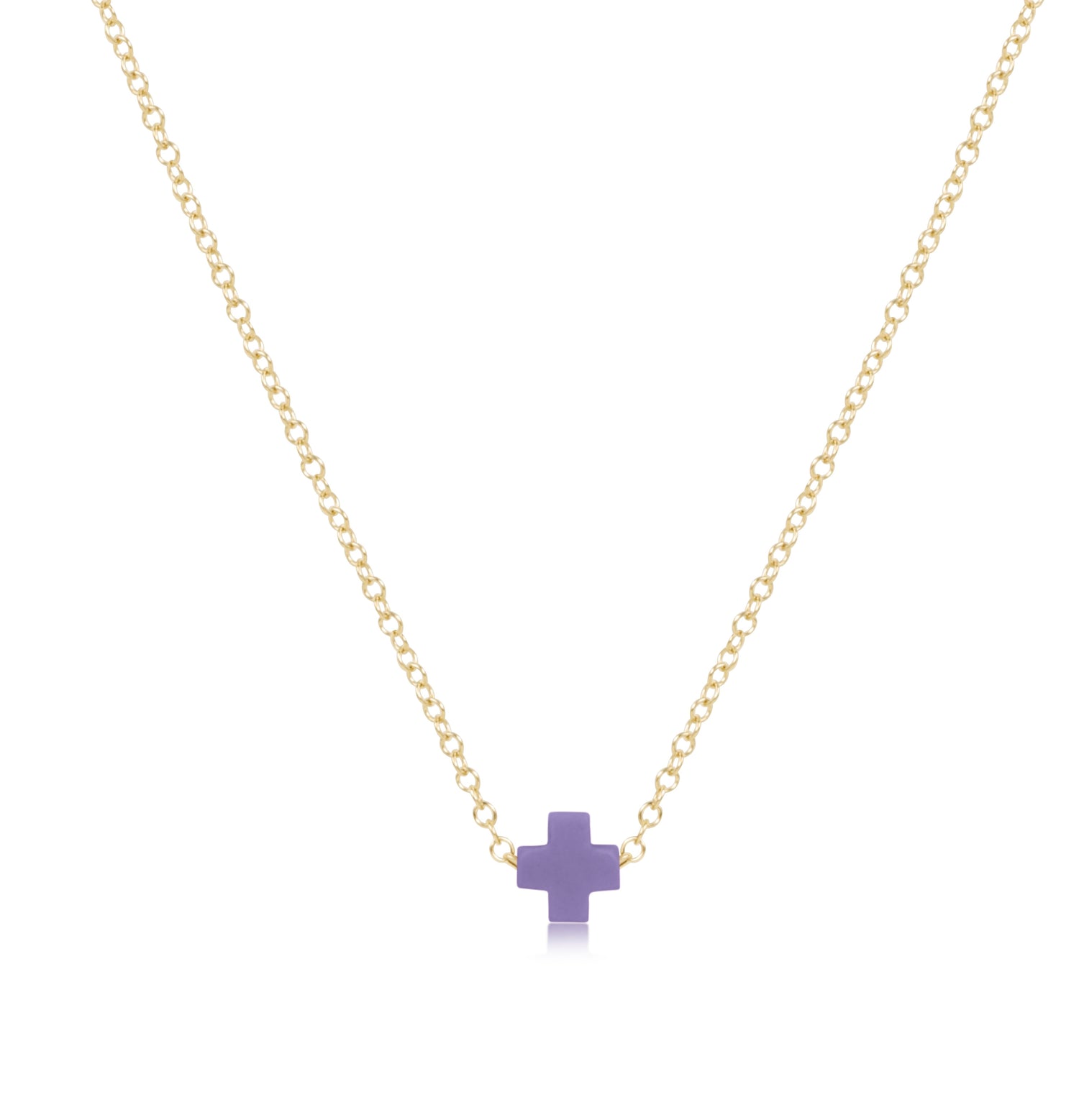 egirl 14" Necklace Gold - Signature Cross Small