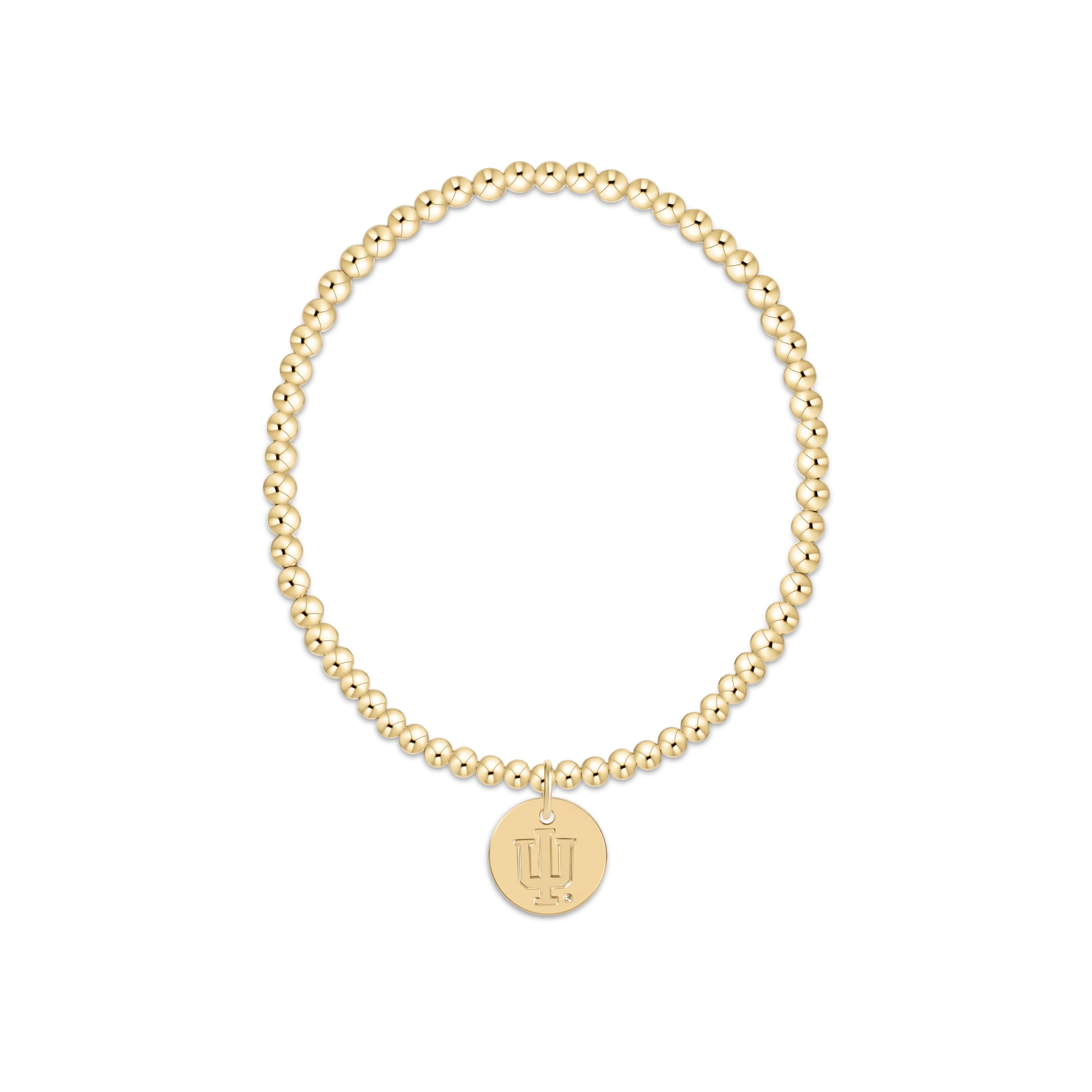 eCOLLEGIATE Classic Gold 3mm Bracelet - Indiana University
